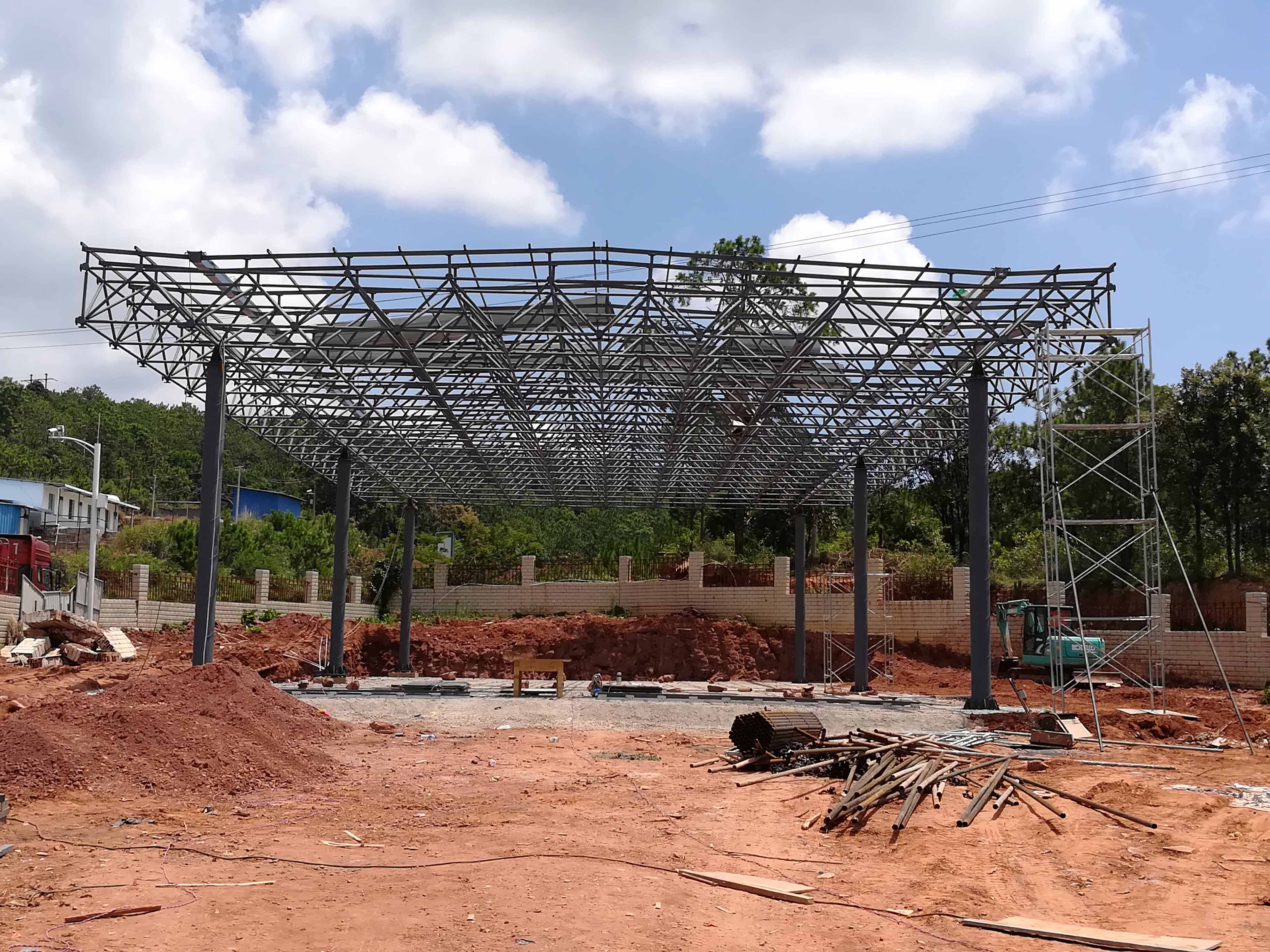 昆山加油站网架屋面