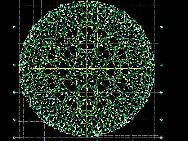 昆山明光正元广场圆形网架